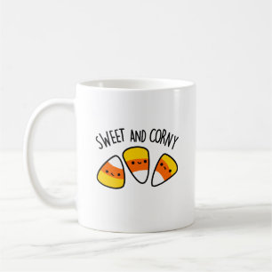Caneca De Café Foguete De Milho Bonito E Cornês