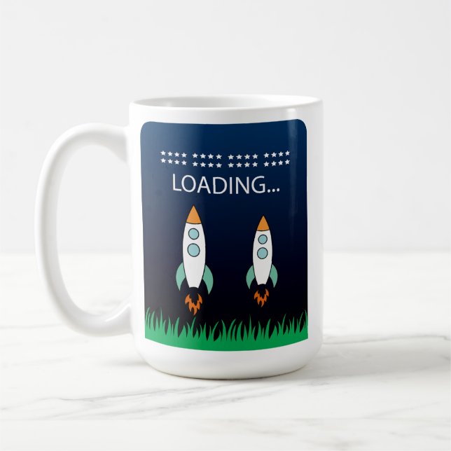 Caneca De Café Foguete espacial (Esquerda)