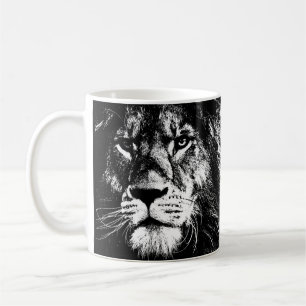 Caneca De Café Foguetes De Café Lion Enfrentam O Modelo Dos Anima