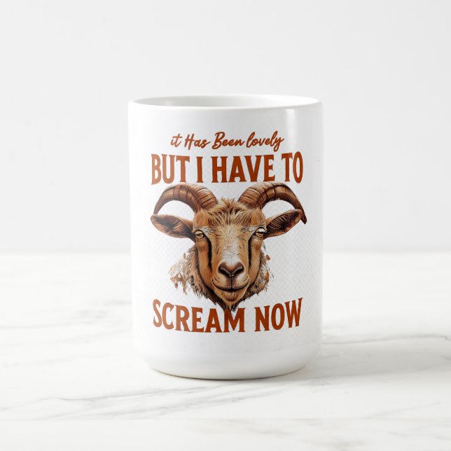 Caneca De Café Foi adorável, mas tenho que gritar agora (Centro)