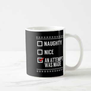 Caneca De Café Foi Feita Uma Tentativa Inocente - Cheque De Natal