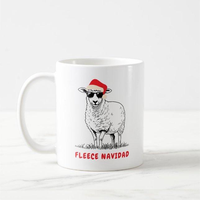 Caneca De Café Folece Navidad Shea em Óculos Solares (Esquerda)