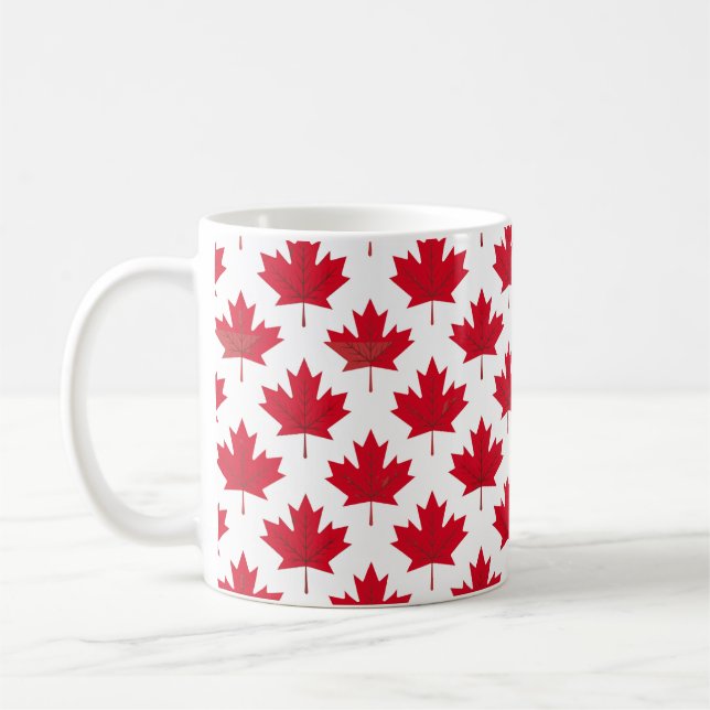 Caneca De Café Folha de Bordo Canadense (Esquerda)