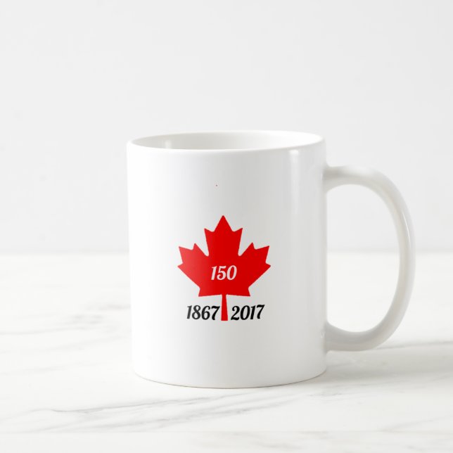 Caneca De Café Folha de bordo de Canadá 150 em 2017 (Direita)