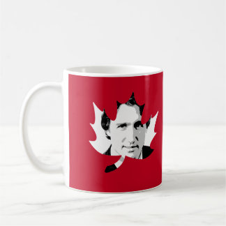 Caneca De Café Folha de bordo de Trudeau - White.png