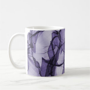 Caneca De Café Folha de lavanda elegante design