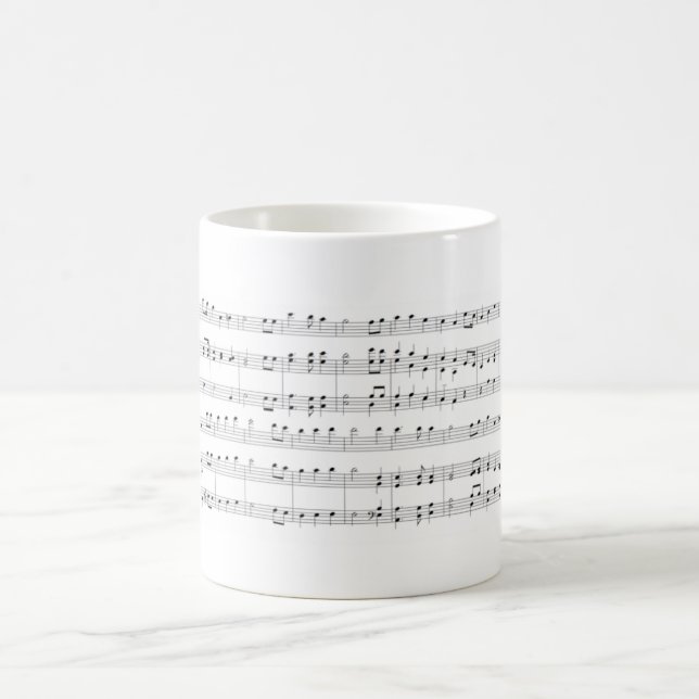 Caneca De Café Folha de música (Centro)