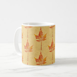 Caneca De Café Folha de outono do Impressão da Nature Folha de o