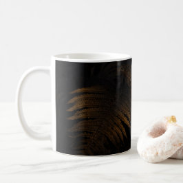 Caneca De Café Folha dourada