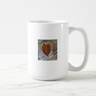 Caneca De Café Folha rachada em água rachada