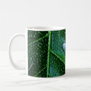 Caneca De Café Folha verde da planta Monstera