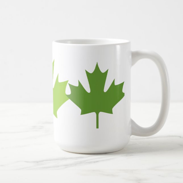 Caneca De Café Folha verde - Mugs (Direita)