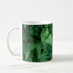 Caneca De Café Folhagem de Grama Verde-Fern