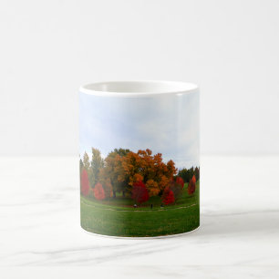 Caneca De Café Folhagem de outono Colorida