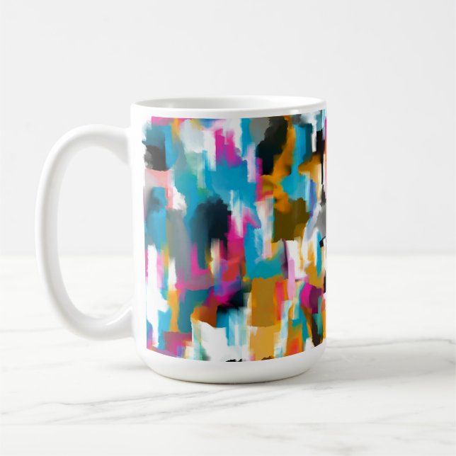 Caneca De Café Folhagem Rosa  (Esquerda)