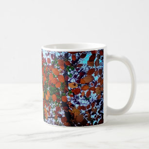 Caneca De Café Folhas amarelas, verdes e castanhas