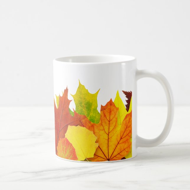 Caneca De Café Folhas coloridas do outono (Direita)