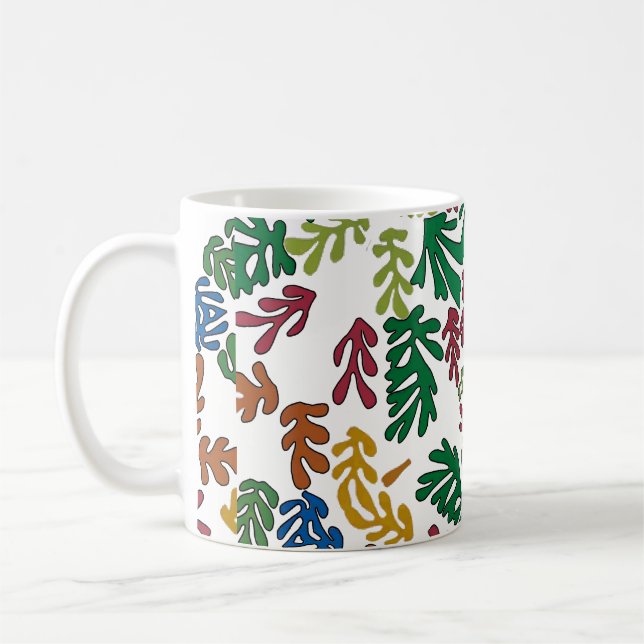 Caneca De Café Folhas Coloridas, Estilo do McAfee (Esquerda)