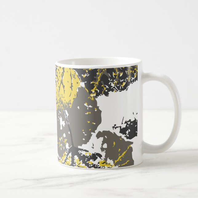 Caneca De Café folhas de aspen (Direita)