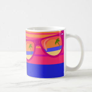 Caneca De Café Folhas de Beachy de Férias