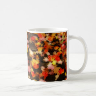 Caneca De Café Folhas de bordo amarelas vermelhas brilhantes do