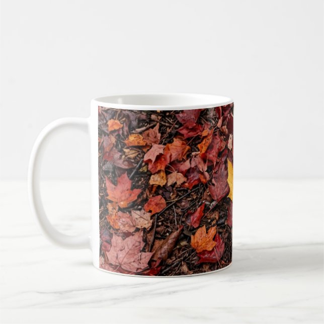 Caneca De Café Folhas de outono  (Esquerda)