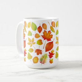Caneca De Café Folhas de outono Brilhantes