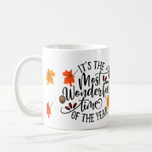 Caneca De Café Folhas de outono do outono 🍁