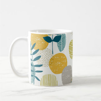 Caneca De Café Folhas de outono, padrão perfeito de colheita.
