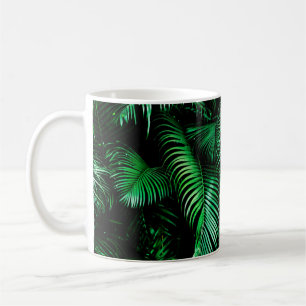 Caneca De Café Folhas de palmeira verde
