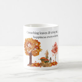 Caneca De Café Folhas de resfriamento e Ar de Crise Caiu Mug - Au