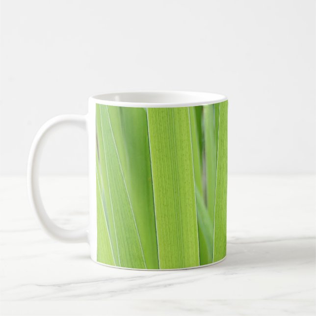 Caneca De Café Folhas do verde da íris (Esquerda)