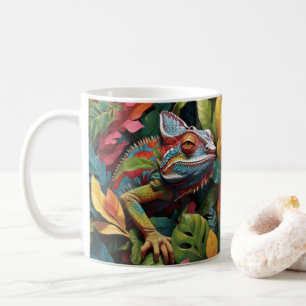 Caneca De Café Folhas e cores do Lagarto