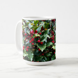 Caneca De Café Folhas e frutos de azevinho
