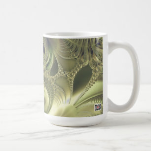 Caneca De Café Folhas Metálicas