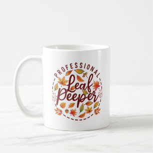 Caneca De Café Folhas Profissionais De Folha De Outono De Folhas