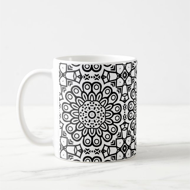Caneca De Café Folheto de girassol tradicional (Esquerda)