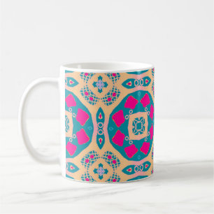 Caneca De Café Folheto tradicional, peruana, padrão de azulejos