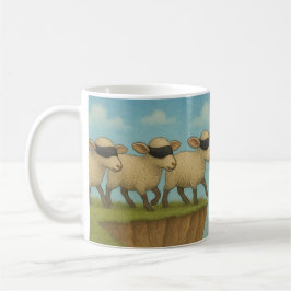 Caneca De Café Follow me sheep Mug