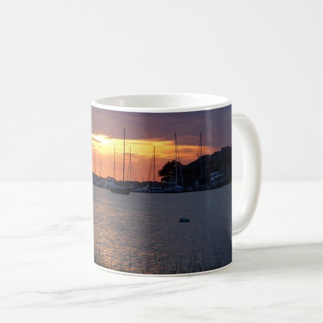 Caneca De Café Folly River Sunset Coffee Mug (Frente Esquerda)