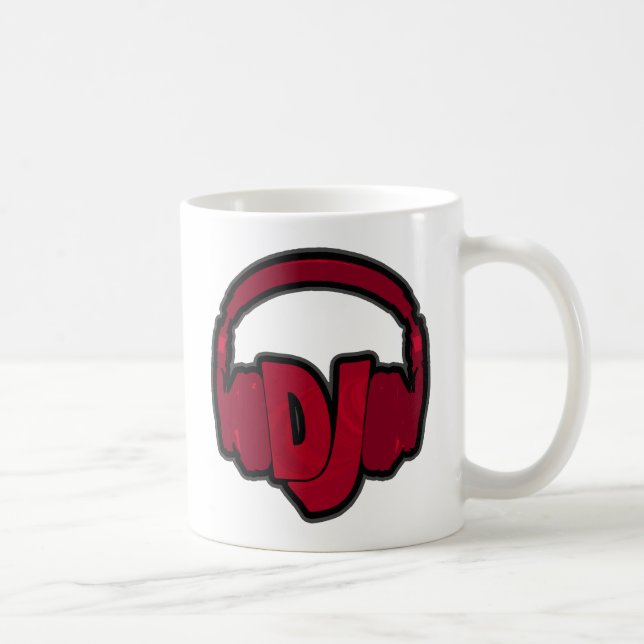 Caneca De Café fone de ouvido DJ de música (Direita)