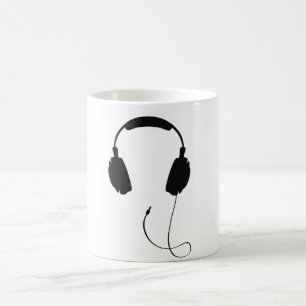 Caneca De Café Fones de ouvido