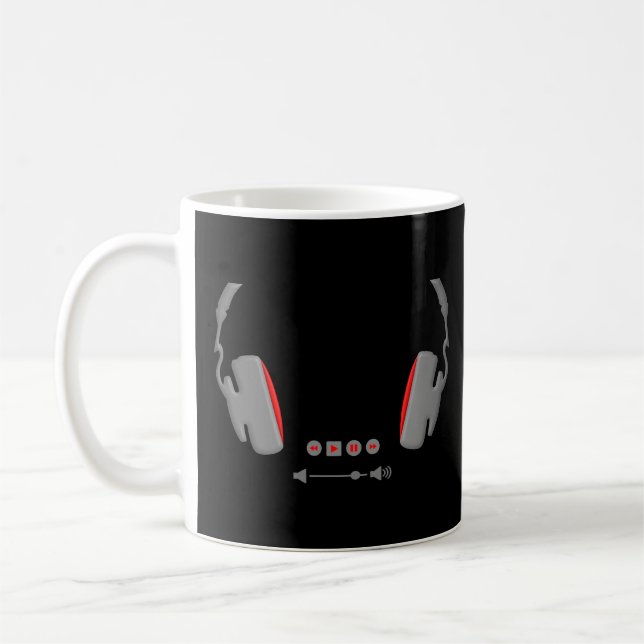 Caneca De Café Fones de ouvido com botões de controle de volume d (Esquerda)