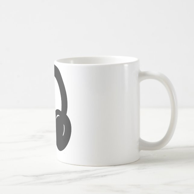 Caneca De Café fones de ouvido do DJ (Direita)
