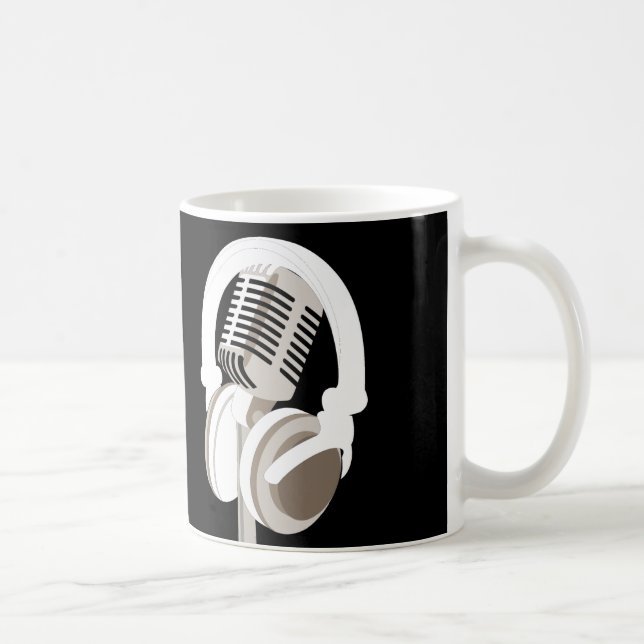 Caneca De Café Fones de ouvido legal com melhor som (Direita)
