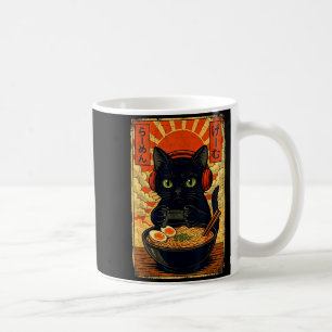 Caneca De Café Fones de Ouvido para Jogos de Gato Masculino Anime