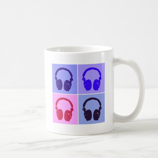 Caneca De Café Fones de ouvido pop (Direita)