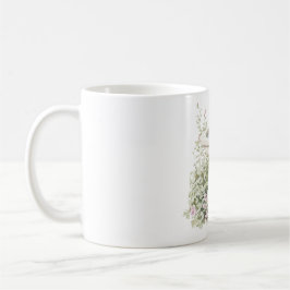 Caneca De Café Fonte de Flores Azuis