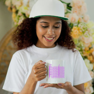 Caneca De Café Fonte Freedom Stacked Script