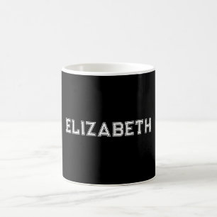 Caneca De Café fonte monograma da Universidade Preta